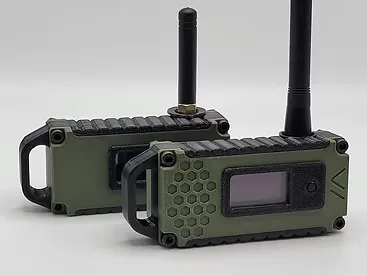 Dispositivo LILYGO Lora32 montado em case 3D